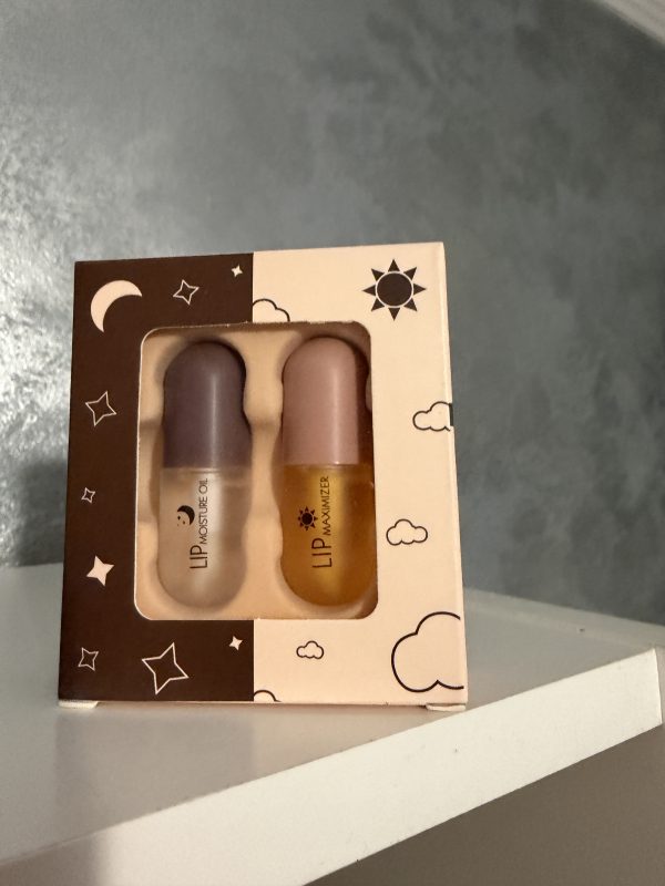 Set Îngrijire Buze 2-în-1 – Lip Moisture Oil & Lip Maximizer, Hidratare Intensă Zi & Noapte